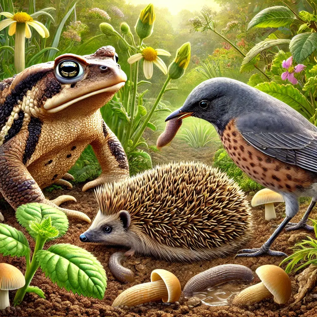 de natuurlijke vijanden van de reuzennaaktslakken